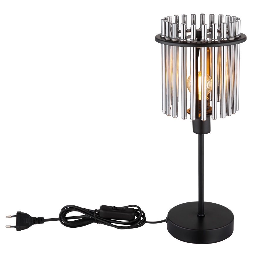 Globo - Stolná lampa 1xE14/40W/230V pr. 15 cm čierna