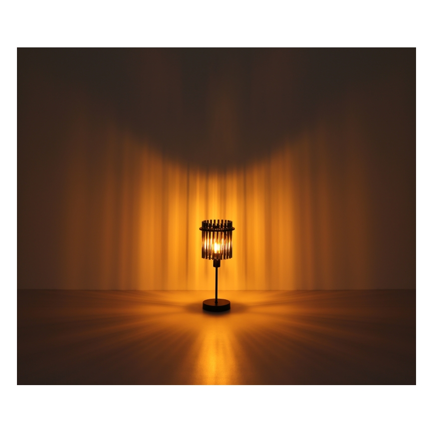 Globo - Stolná lampa 1xE27/60W/230V pr. 30 cm čierna