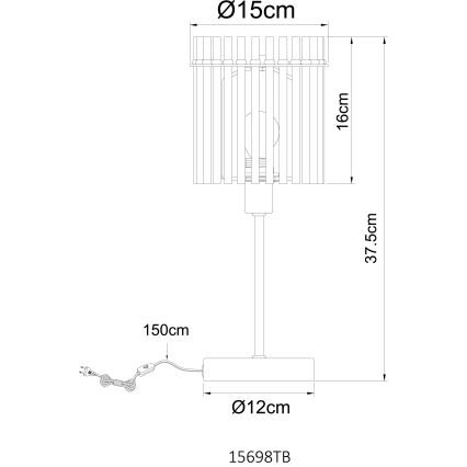 Globo - Stolná lampa 1xE14/40W/230V