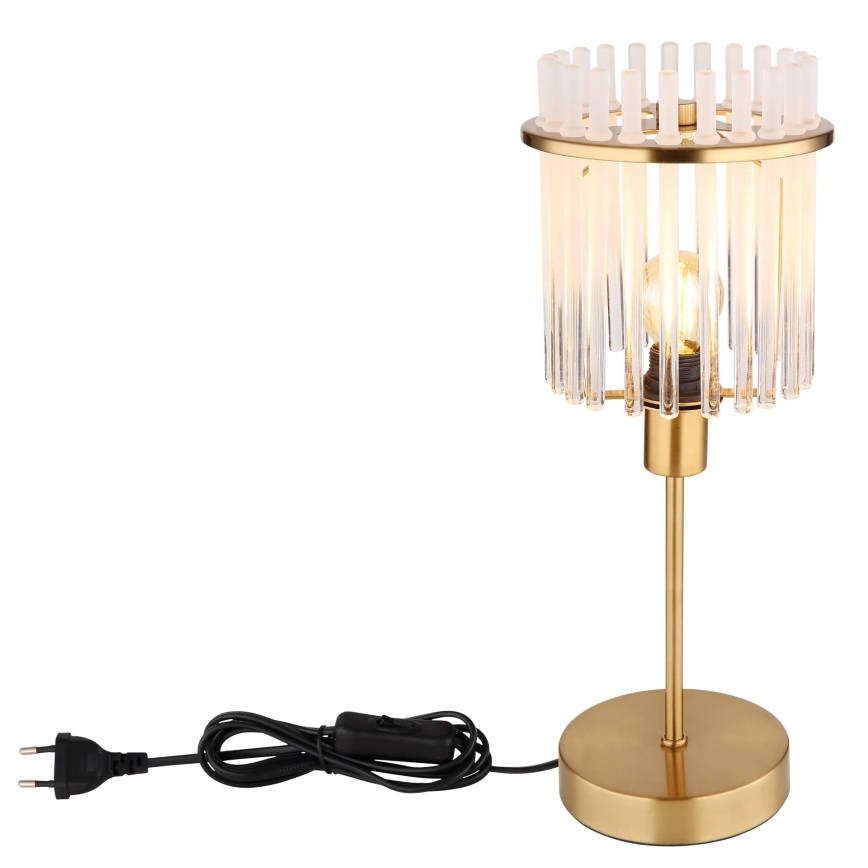 Globo - Stolná lampa 1xE14/40W/230V pr. 15 cm zlatá