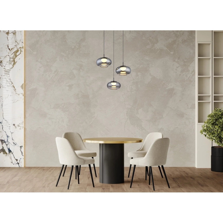 Globo - LED Luster na lanku 3xLED/6W/230V