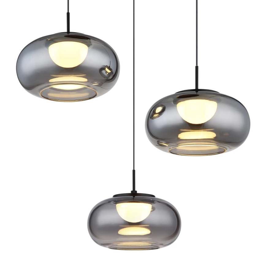 Globo - LED Luster na lanku 3xLED/6W/230V