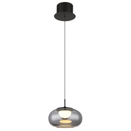 Globo - LED Luster na lanku LED/6W/230V čierna
