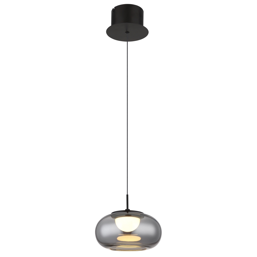 Globo - LED Luster na lanku LED/6W/230V čierna