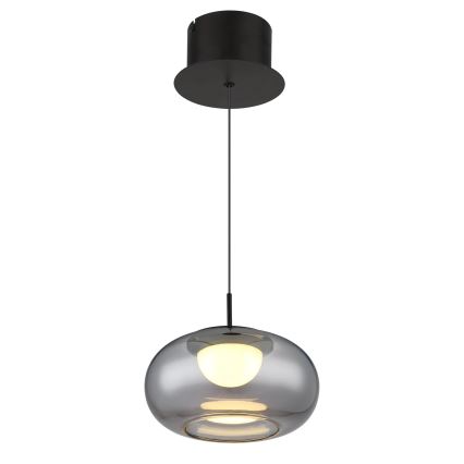 Globo - LED Luster na lanku LED/6W/230V čierna