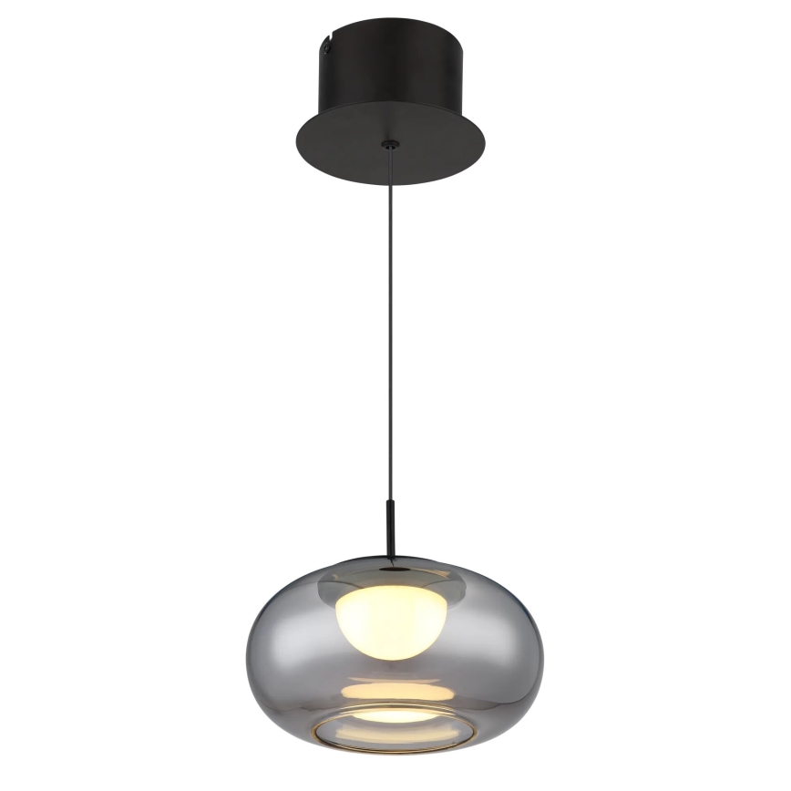 Globo - LED Luster na lanku LED/6W/230V čierna