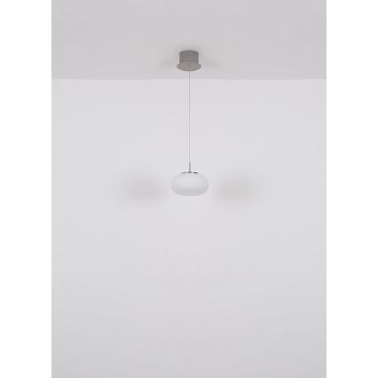 Globo - LED Luster na lanku LED/6W/230V biela