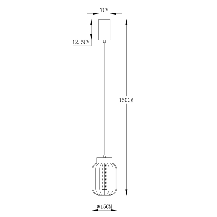 Globo - LED Luster na lanku LED/8W/230V