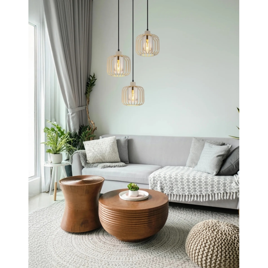 Globo - Závesný luster na lankách 3xE27/40W/230V