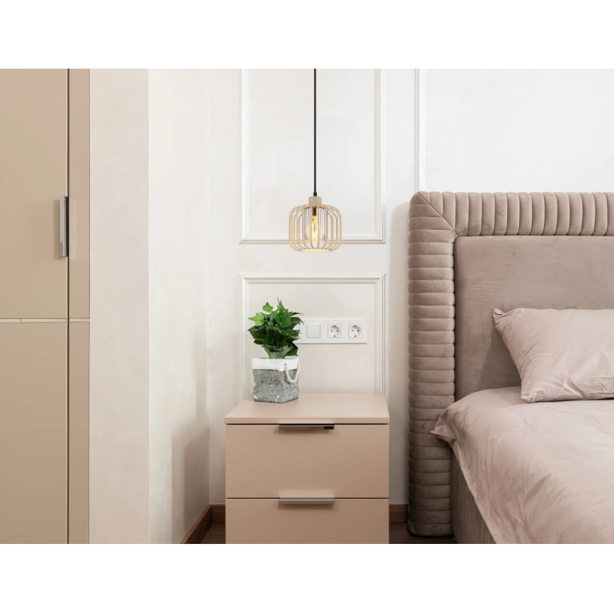 Globo - Závesné svietidlo na lanku 1xE27/40W/230V priemer 18 cm