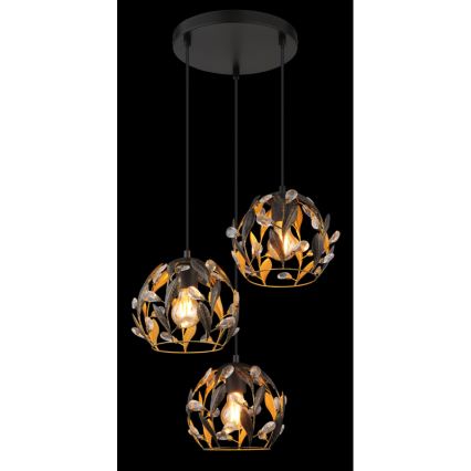 Globo - Luster na lanku 3xE27/40W/230V pr. 41 cm