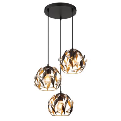 Globo - Luster na lanku 3xE27/40W/230V pr. 41 cm