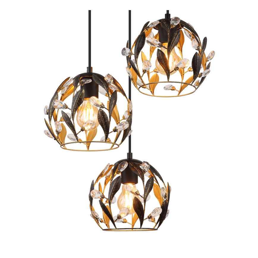Globo - Luster na lanku 3xE27/40W/230V pr. 41 cm