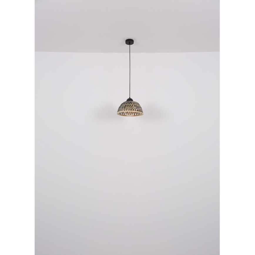 Globo - Luster na lanku 1xE27/15W/230V bambus