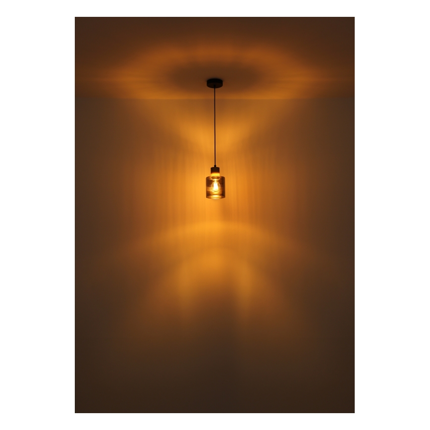 Globo - Závesné svietidlo na lanku 1xE27/25W/230V pr. 12 cm