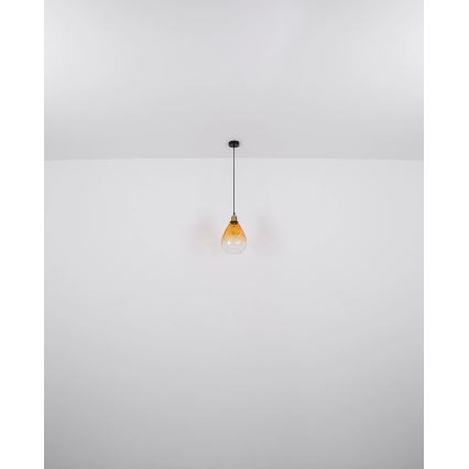 Globo - Luster na lanku 1xE27/60W/230V pr. 21 cm oranžová