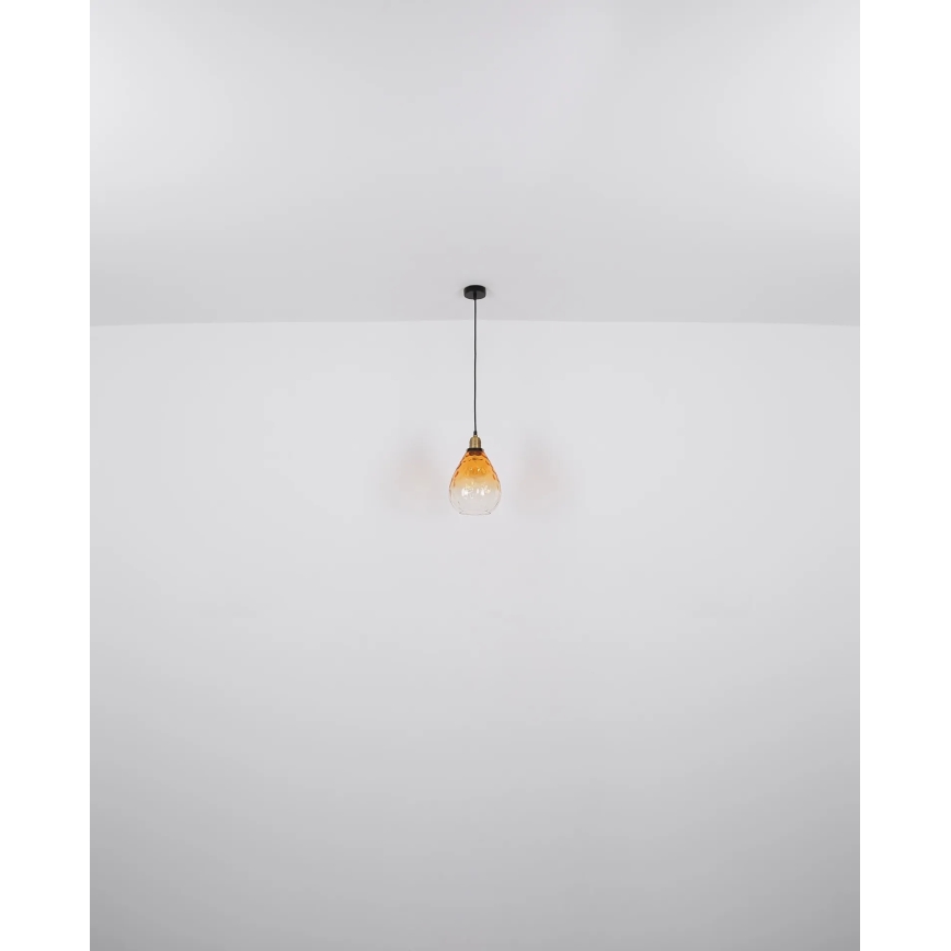 Globo - Luster na lanku 1xE27/60W/230V pr. 21 cm oranžová