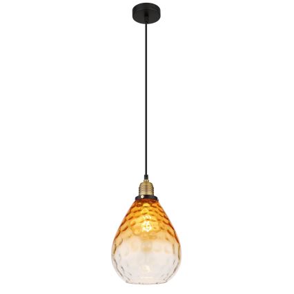 Globo - Luster na lanku 1xE27/60W/230V pr. 21 cm oranžová