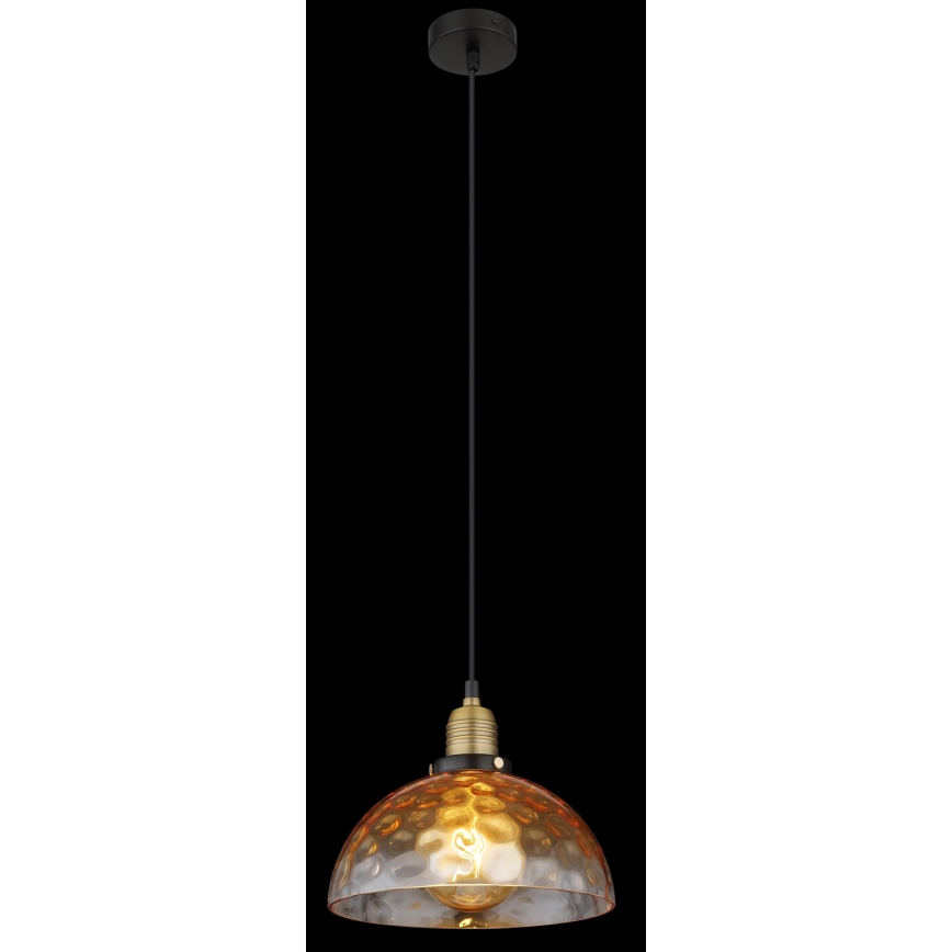 Globo - Luster na lanku 1xE27/60W/230V pr. 25 cm oranžová