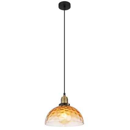 Globo - Luster na lanku 1xE27/60W/230V pr. 25 cm oranžová