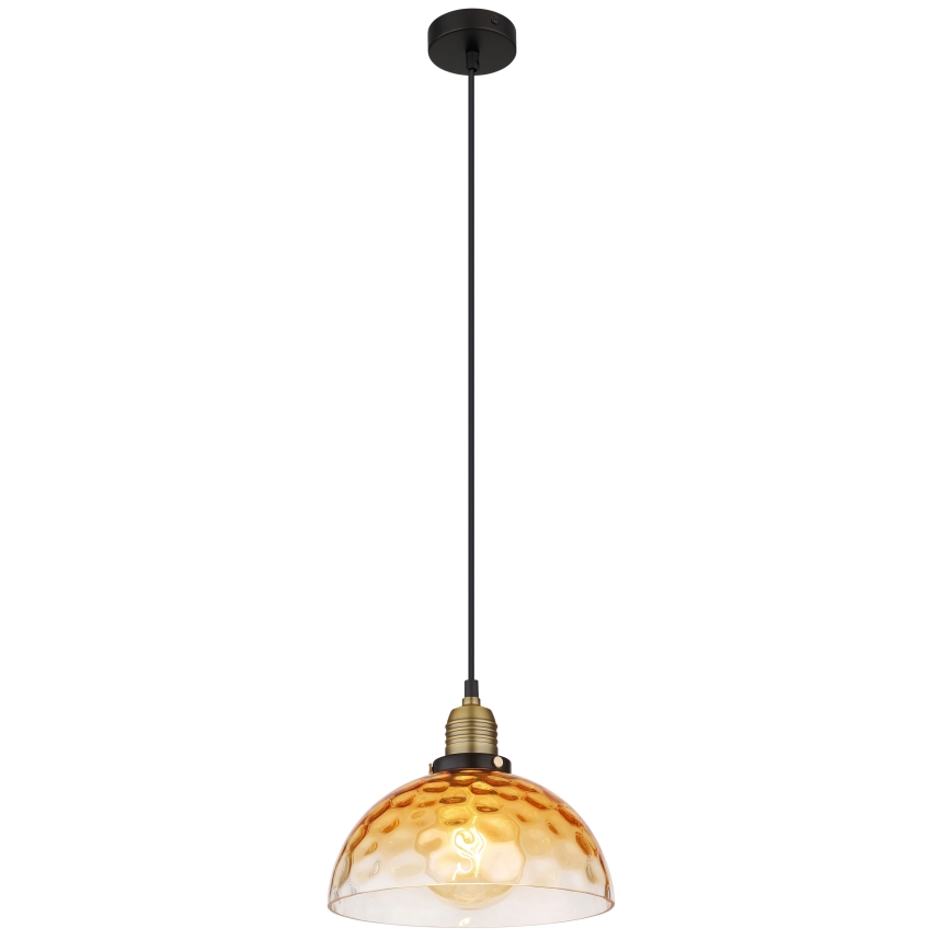 Globo - Luster na lanku 1xE27/60W/230V pr. 25 cm oranžová