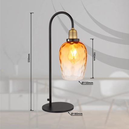 Globo - Stolná lampa 1xE27/60W/230V oranžová