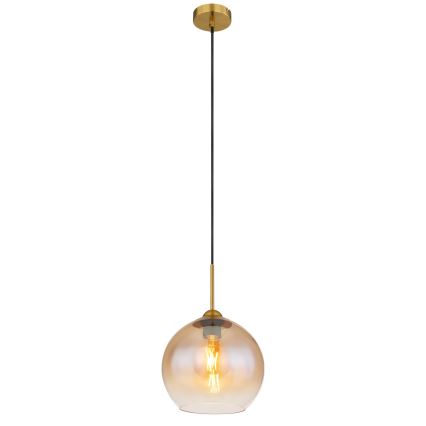 Globo - Závesný luster na lanku 1xE27/60W/230V mosadz
