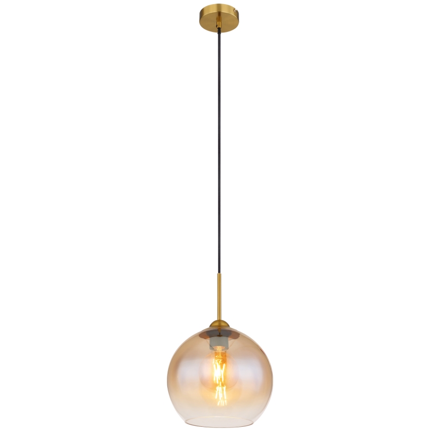 Globo - Závesný luster na lanku 1xE27/60W/230V mosadz