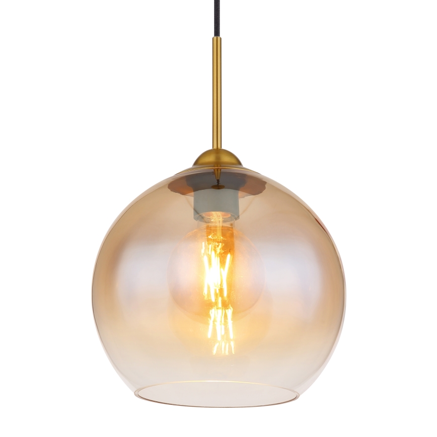 Globo - Závesný luster na lanku 1xE27/60W/230V mosadz
