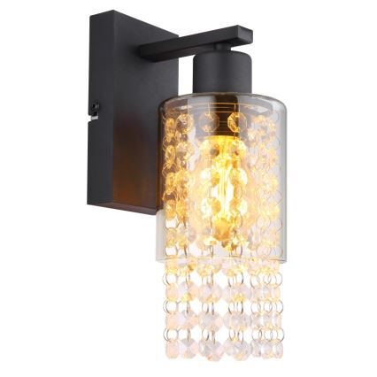 Globo - Nástenná lampa 1xE27/40W/230V čierna