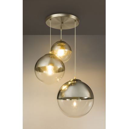 Globo - Luster na lanku 3xE27/40W/230V pr. 51 cm
