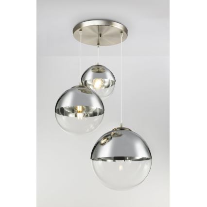 Globo - Luster na lanku 3xE27/40W/230V pr. 51 cm