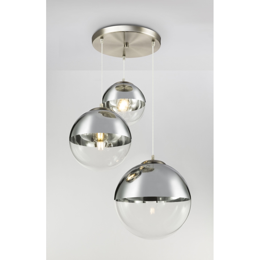 Globo - Luster na lanku 3xE27/40W/230V pr. 51 cm