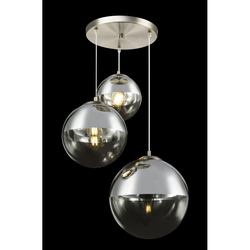 Globo - Luster na lanku 3xE27/40W/230V pr. 51 cm