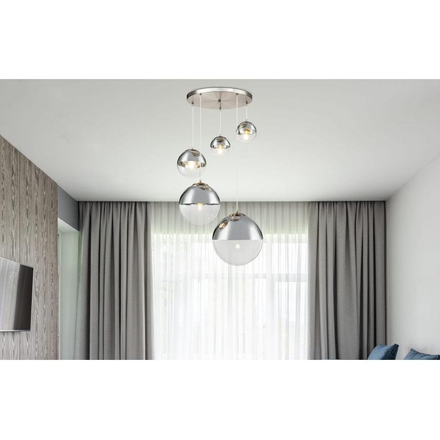 Globo - Luster na lanku 5xE27/60W/230V pr. 65 cm
