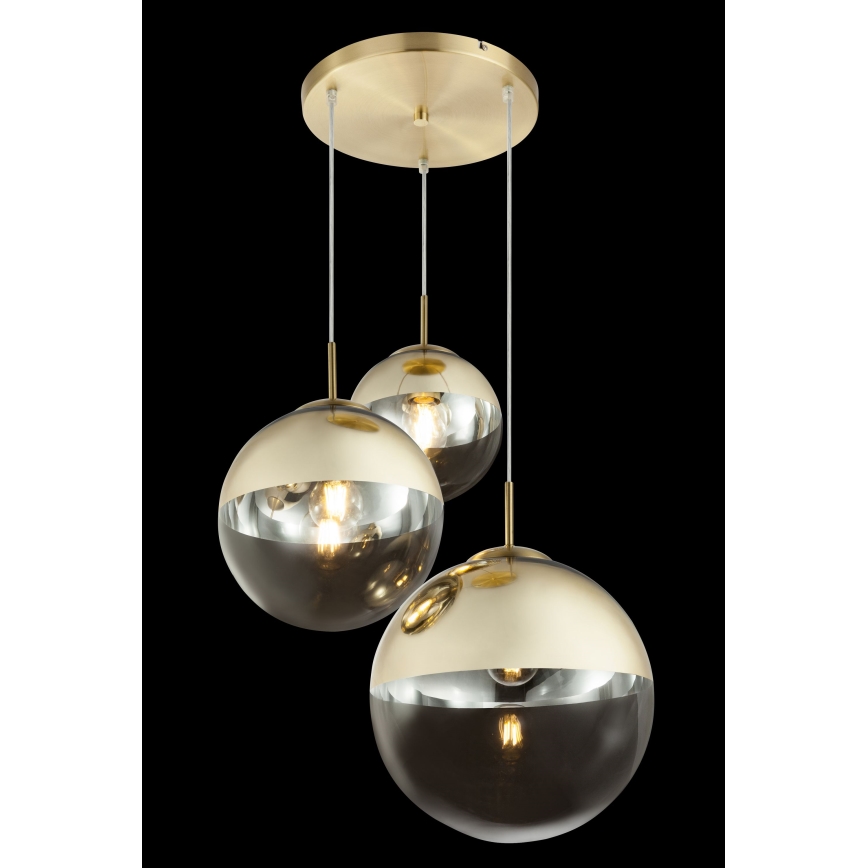 Globo - Luster na lanku 3xE27/40W/230V pr. 51 cm