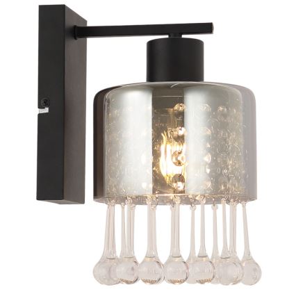 Globo - Nástenná lampa 1xE27/60W/230V čierna