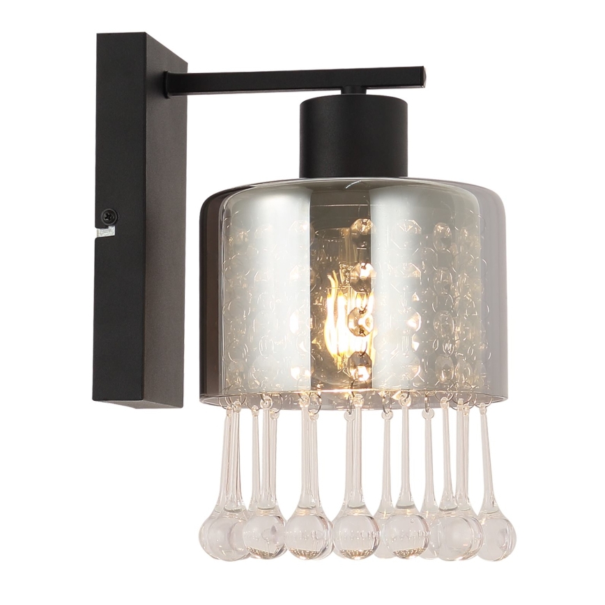 Globo - Nástenná lampa 1xE27/60W/230V čierna