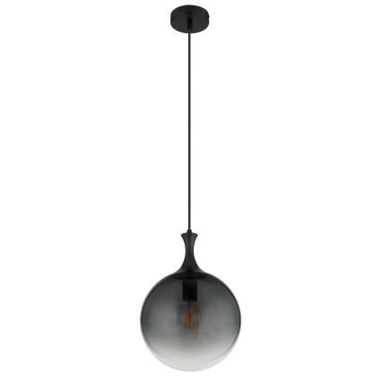 Globo - Luster na lanku 1xE27/10W/230V pr. 25 cm čierna