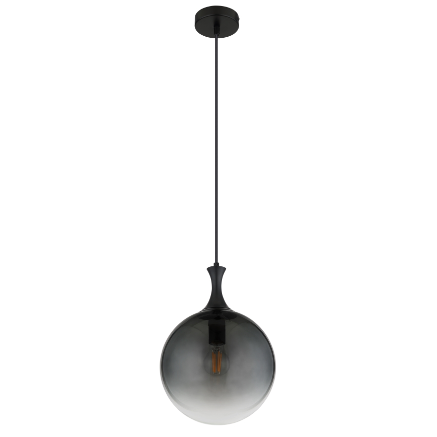 Globo - Luster na lanku 1xE27/10W/230V pr. 25 cm čierna