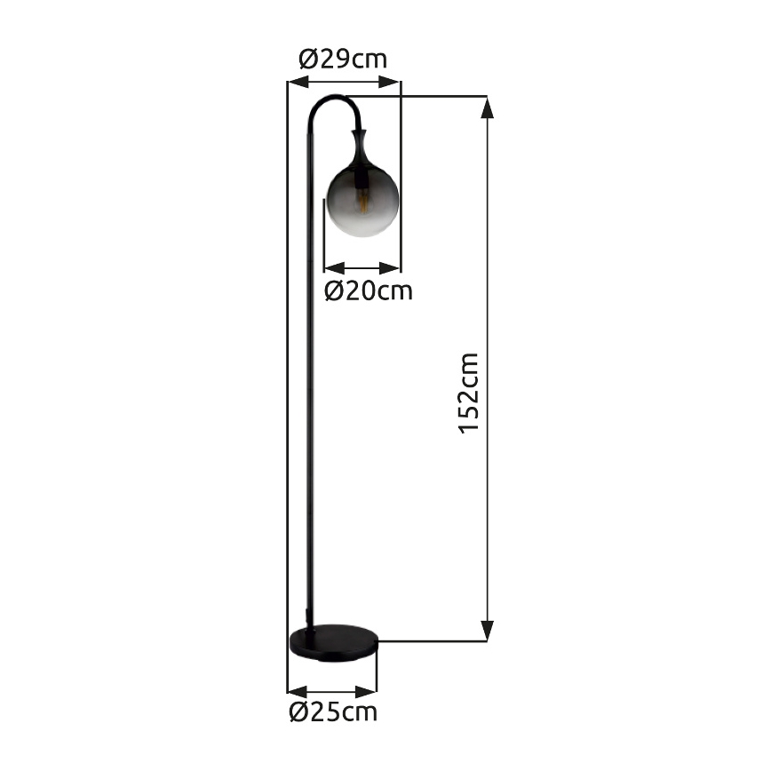 Globo - Stojacia lampa 1xE27/10W/230V