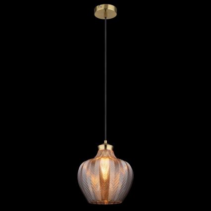 Globo - Závesný luster na lanku 1xE27/60W/230V pr. 22 cm dymový