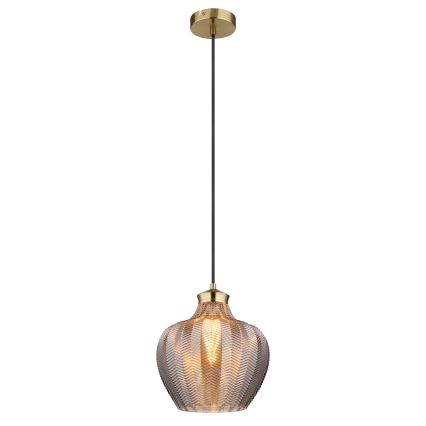 Globo - Závesný luster na lanku 1xE27/60W/230V pr. 22 cm dymový