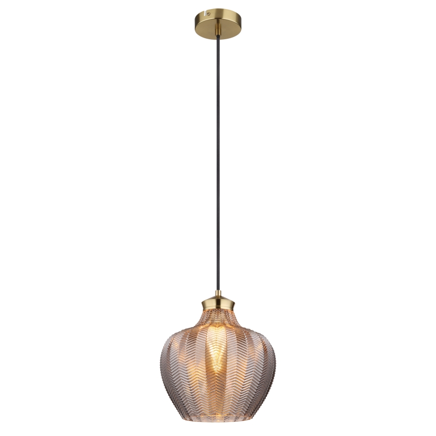 Globo - Závesný luster na lanku 1xE27/60W/230V pr. 22 cm dymový