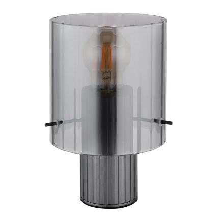 Globo - Stolná lampa 1xE27/40W/230V pr. 14 cm šedá