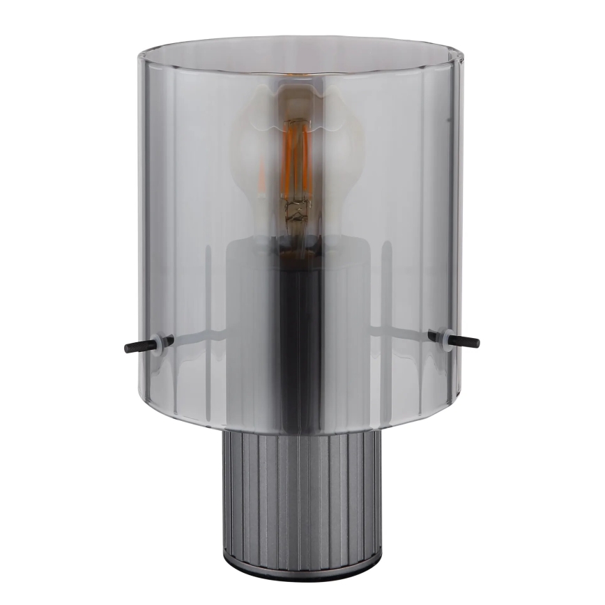 Globo - Stolná lampa 1xE27/40W/230V pr. 14 cm šedá