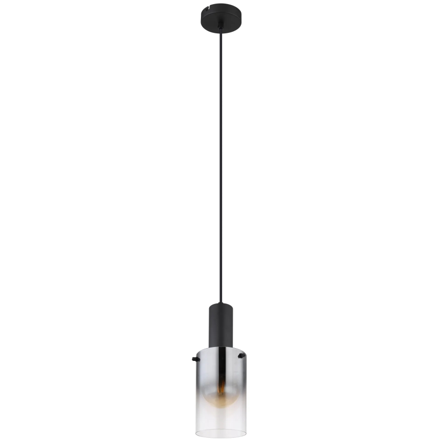 Globo - Luster na lanku 1xE27/40W/230V pr. 12,5 cm čierna