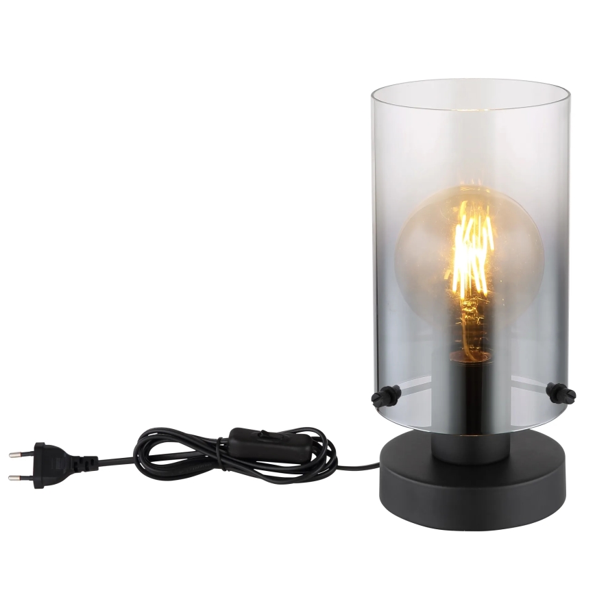 Globo - Stolná lampa 1xE27/40W/230V pr. 12,5 cm čierna