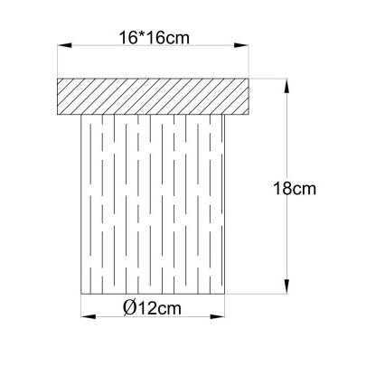 Globo - Stropné svietidlo 1xE27/40W/230V 16x18 cm