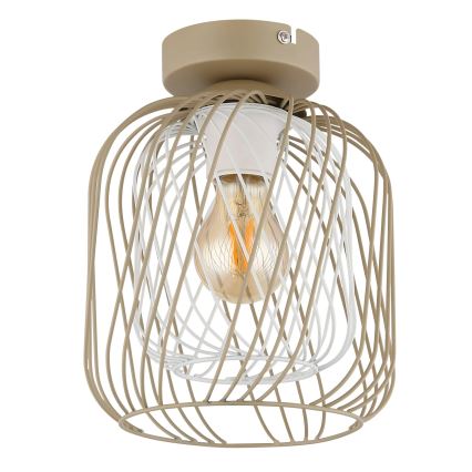 Globo - Stropné svietidlo 1xE27/40W/230V pr. 18 cm béžová/biela